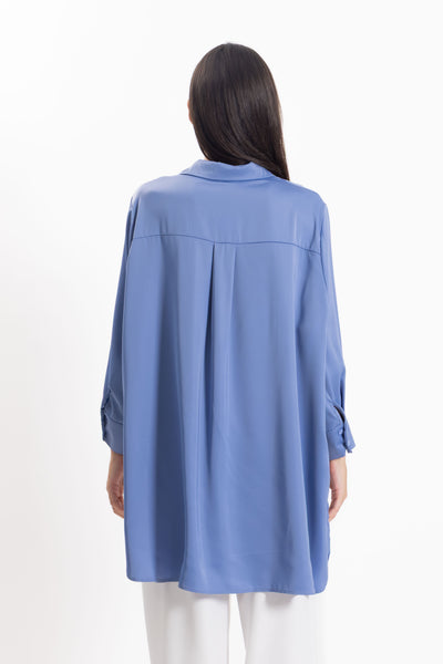 LONG SATIN COMFORT SHIRT