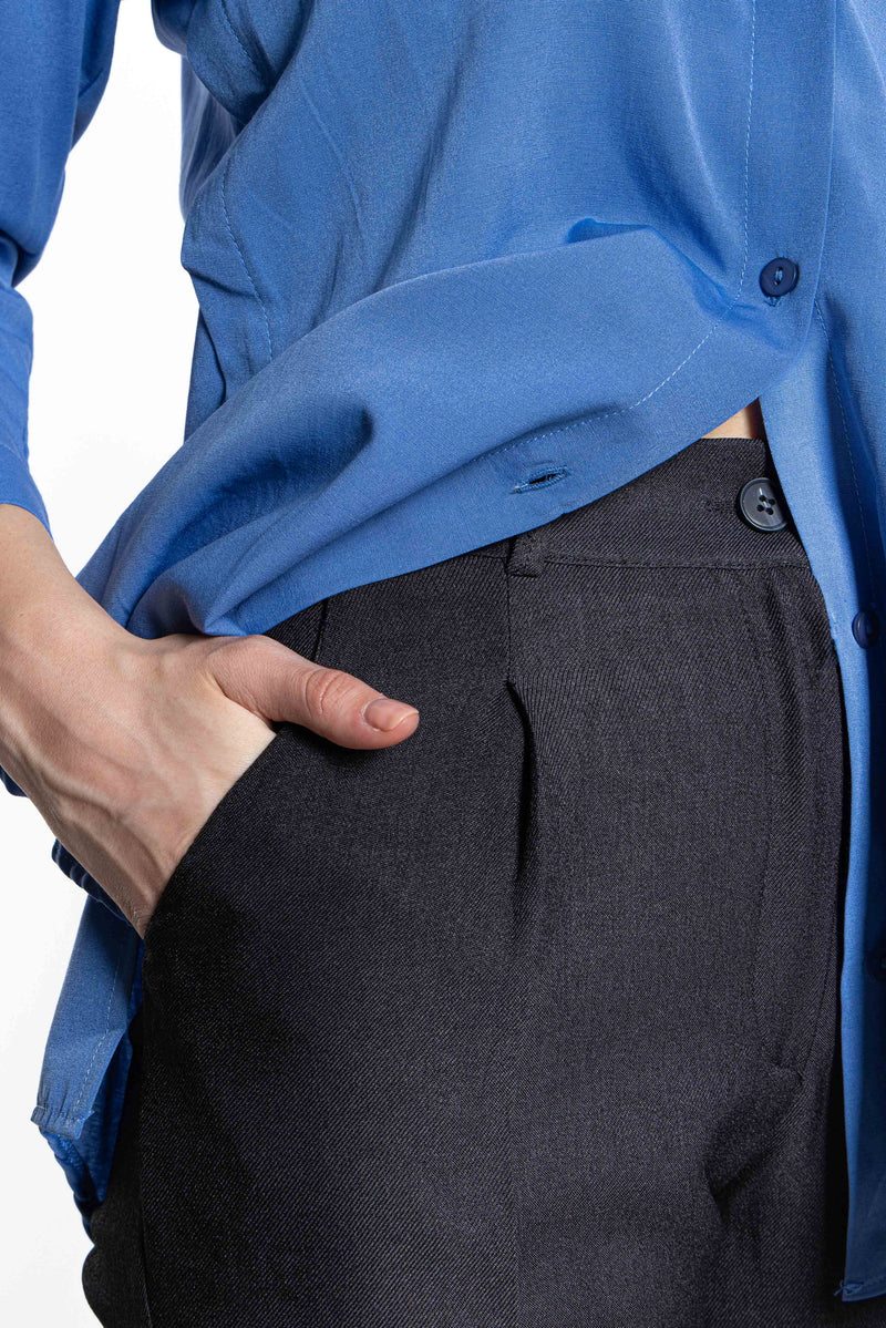 HIGH-WAIST TROUSERS