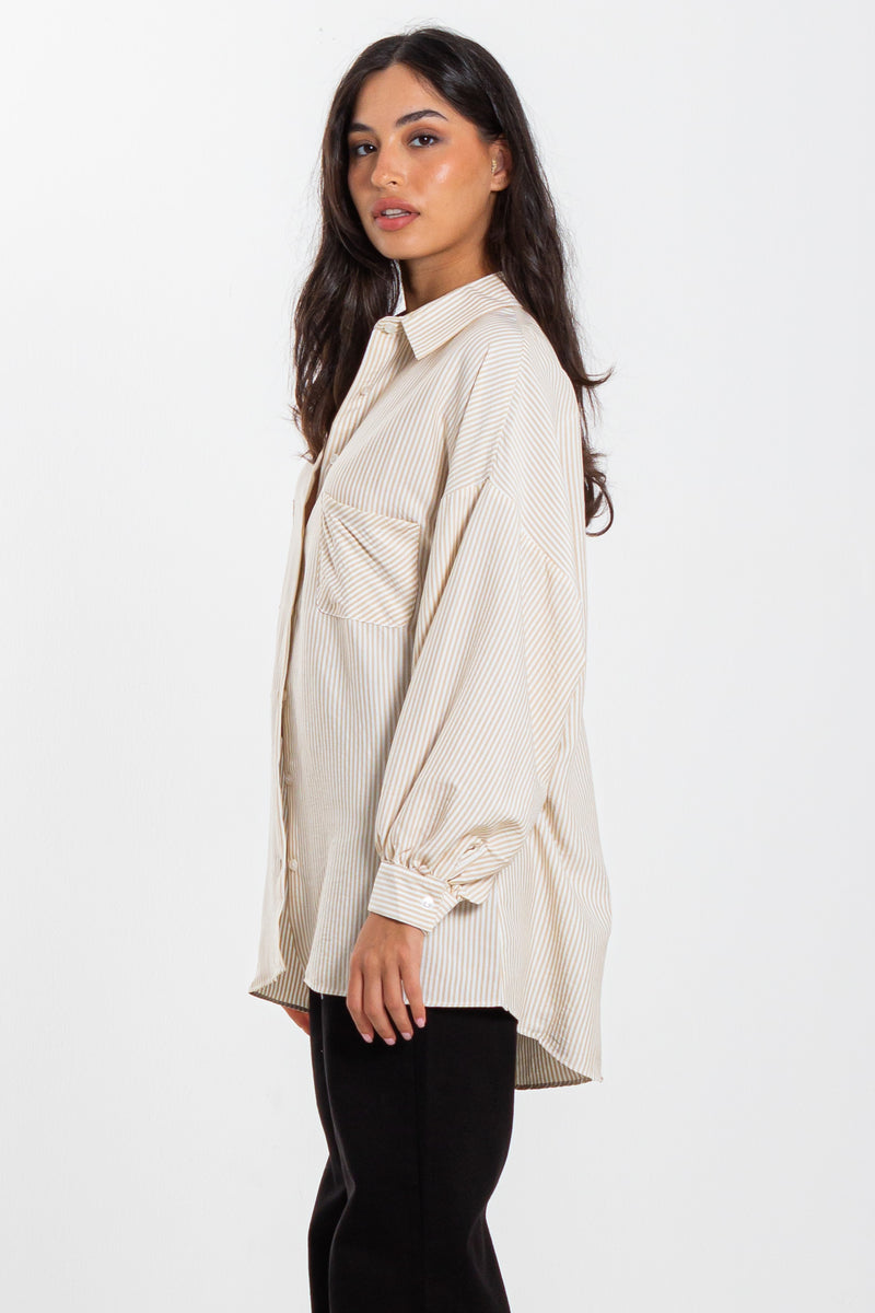 STRIPED OVERSIZED SHIRT