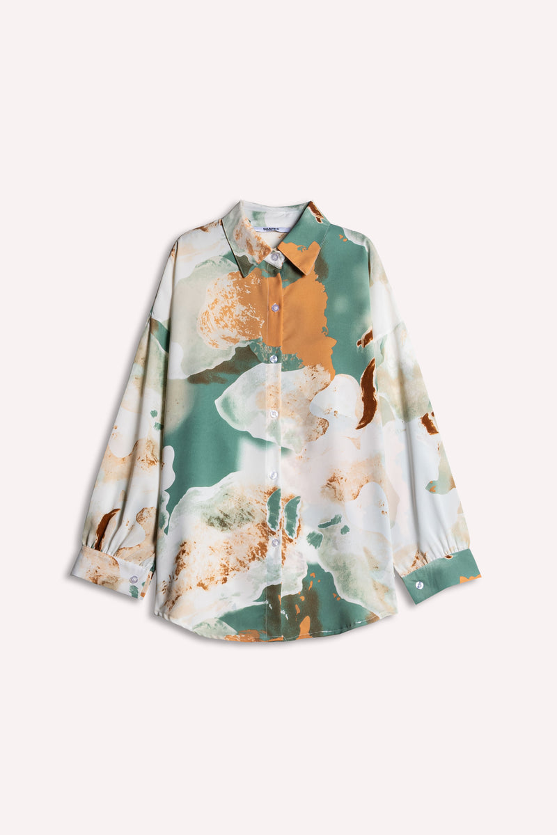 LIGHTWEIGHT ABSTRACT PRINT SHIRT