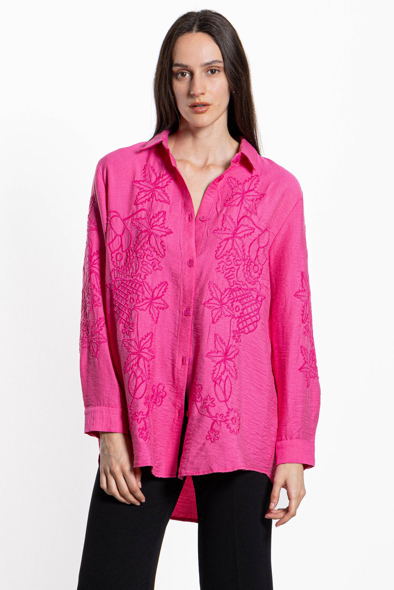 EMBROIDERED OVERSIZED SHIRT