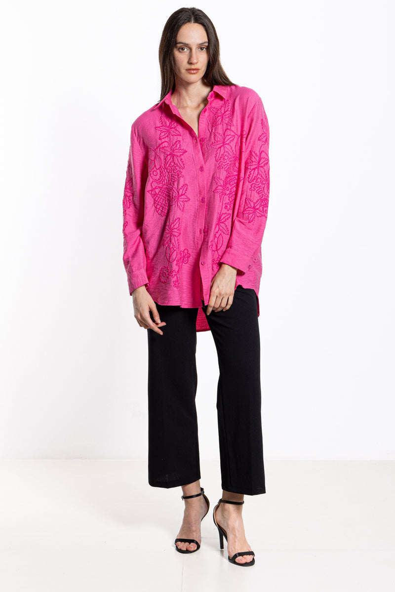 EMBROIDERED OVERSIZED SHIRT