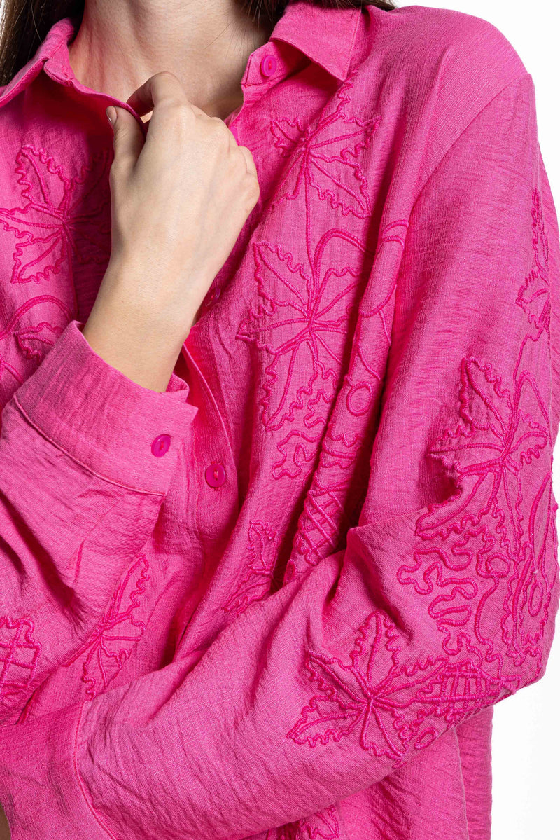 EMBROIDERED OVERSIZED SHIRT