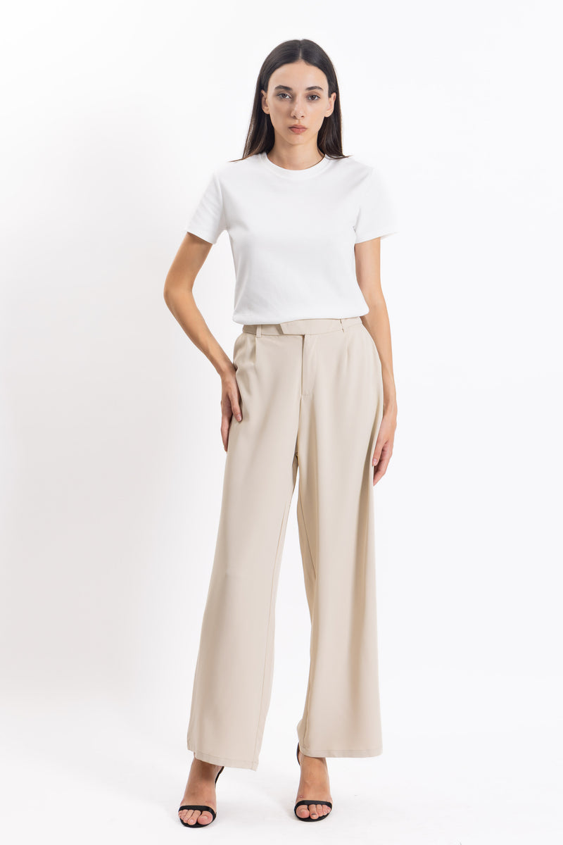 WIDE LEG COMFORT TROUSERS