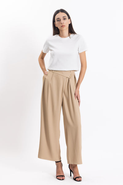 DETAILED CIFFON TROUSERS