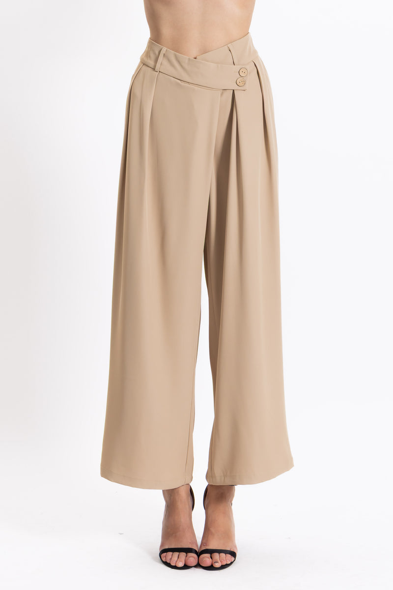 DETAILED CIFFON TROUSERS