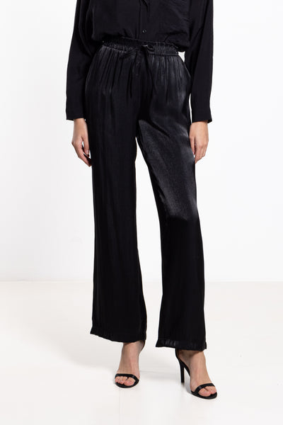 WIDE-LEG SATIN TROUSERS