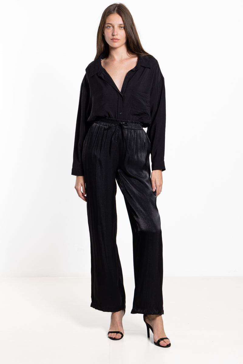 WIDE-LEG SATIN TROUSERS