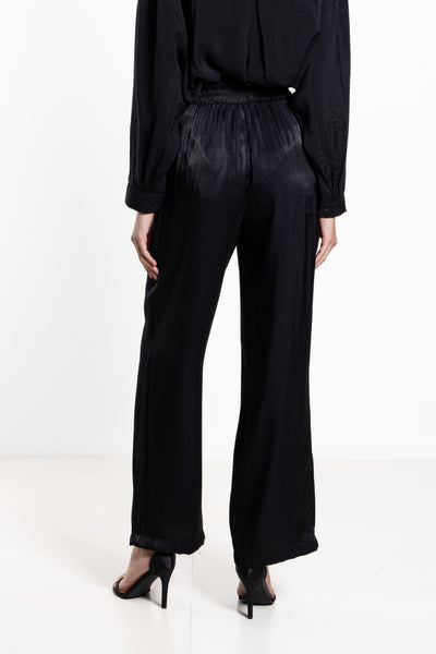 WIDE-LEG SATIN TROUSERS