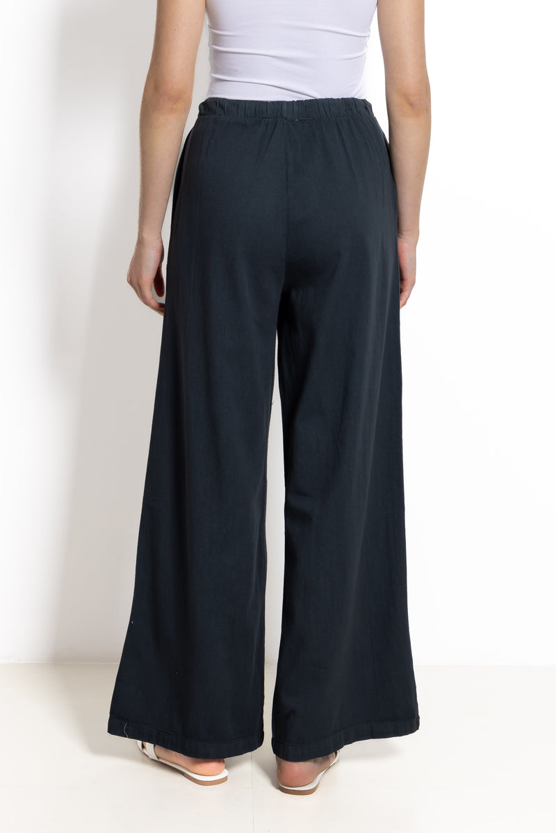 WIDE-LEG JOGGER WASIT DENIM TROUSERS