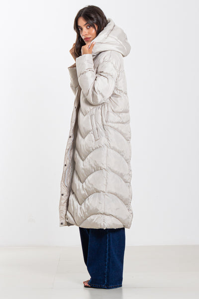 WATER-REPELLENT LONG PUFFER JACKET