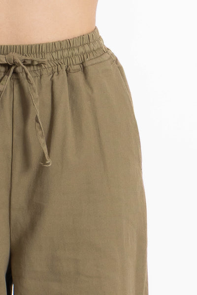 COMFORT STRAIGHT COTTON TROUSERS