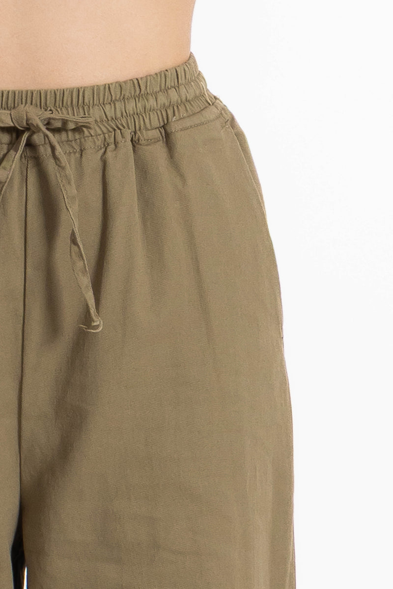 COMFORT STRAIGHT COTTON TROUSERS