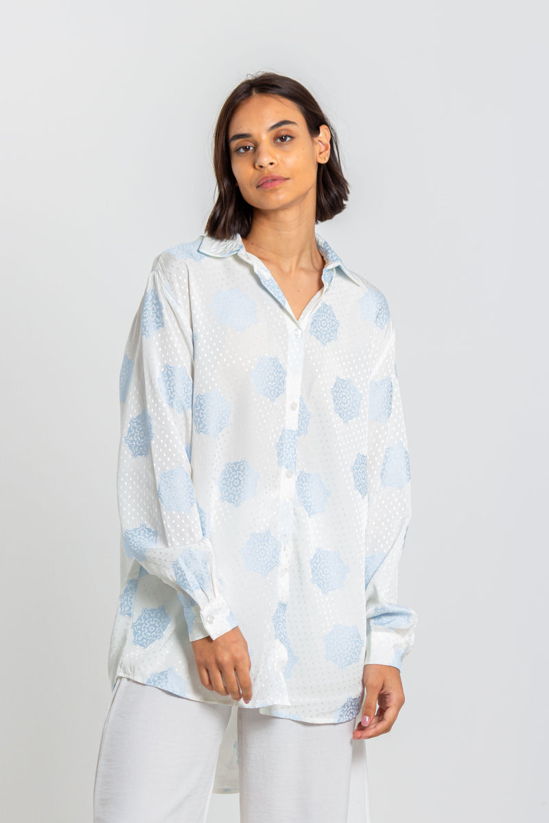 TEXTURED OVERSIZED SHIRT