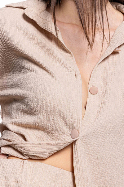 TEXTURED SHIRT SET