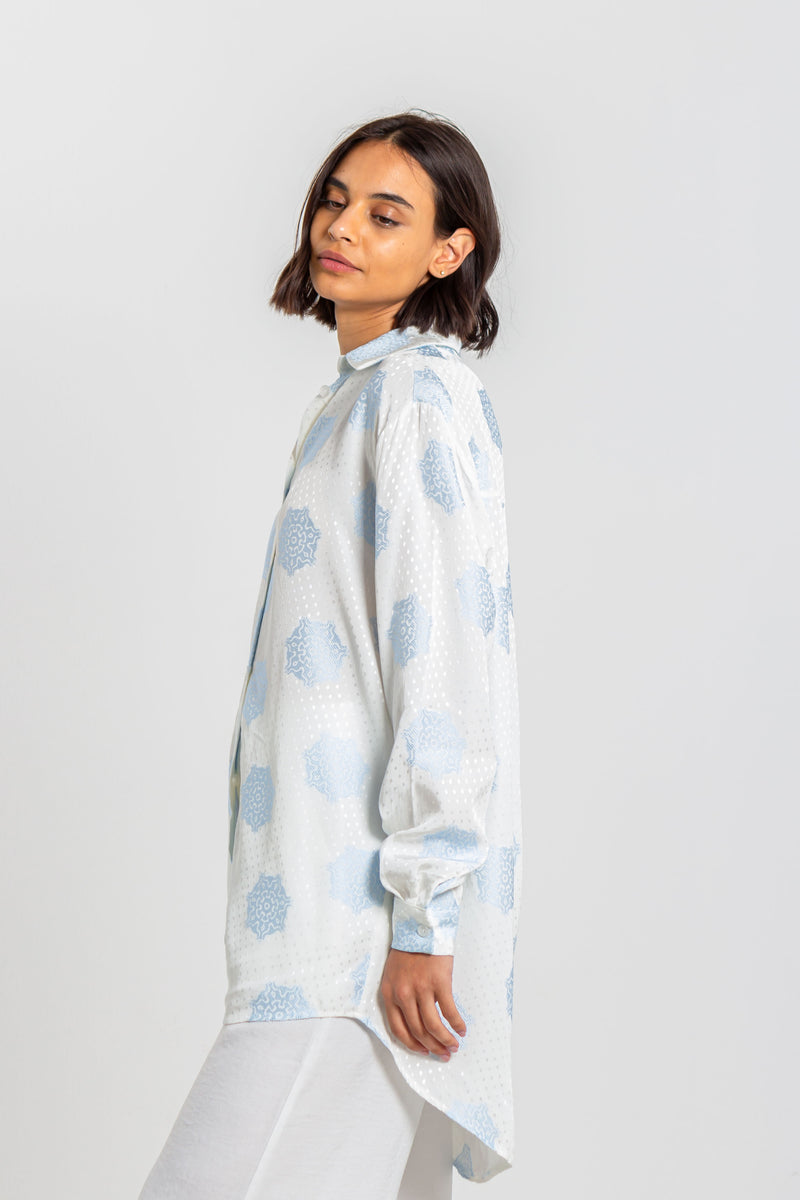 TEXTURED OVERSIZED SHIRT