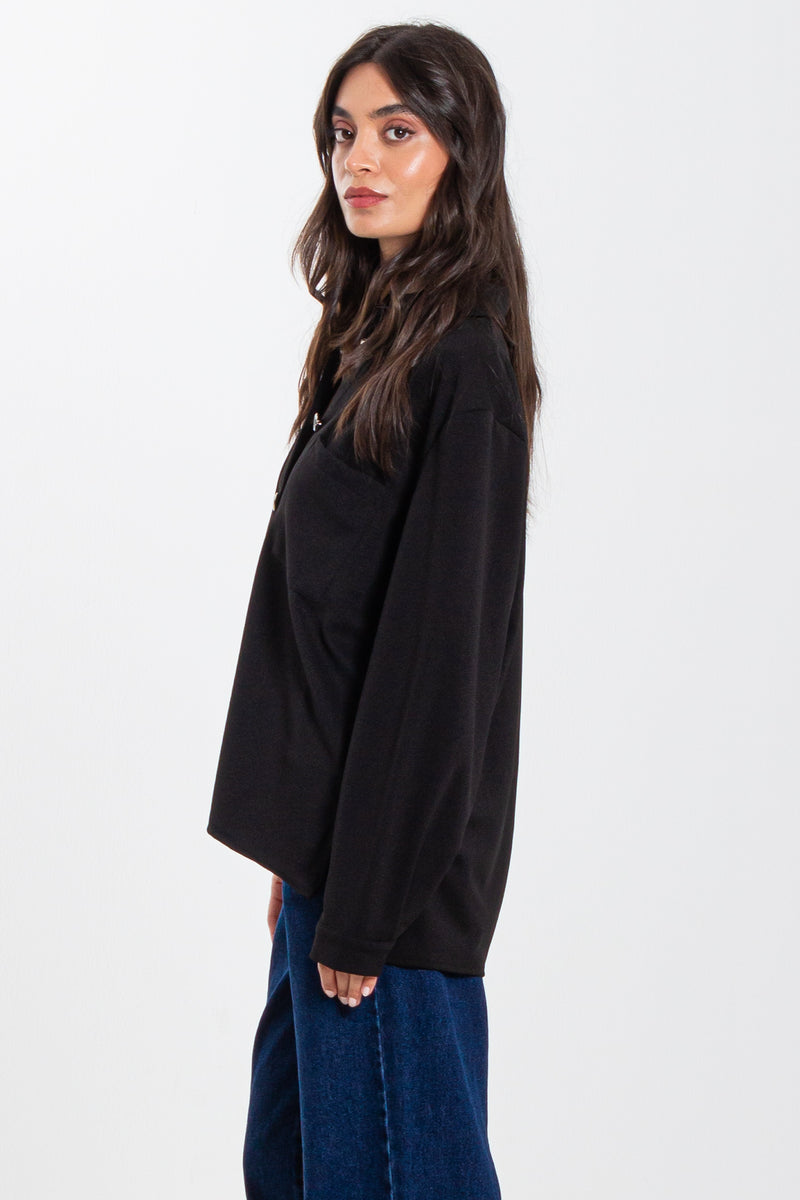 OVERSIZED BLOUSE WITH DETAILED BUTTONS