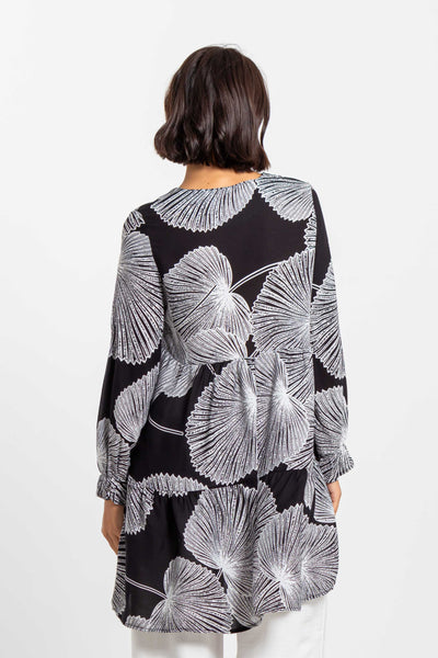 PRINTED LONG BLOUSE