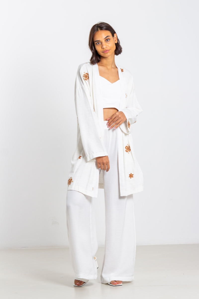 EMBROIDERED KIMONO
