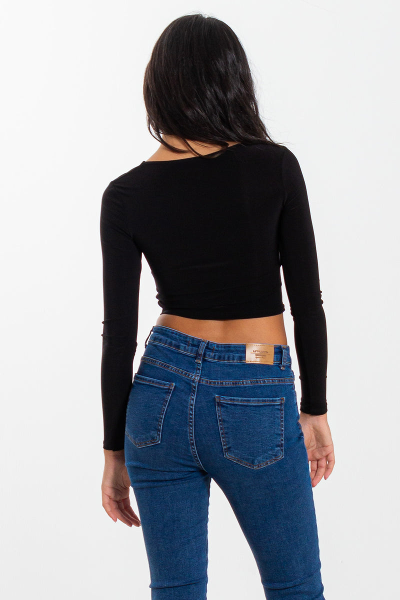 FULL SLEEVE COMFORT CROP TOP