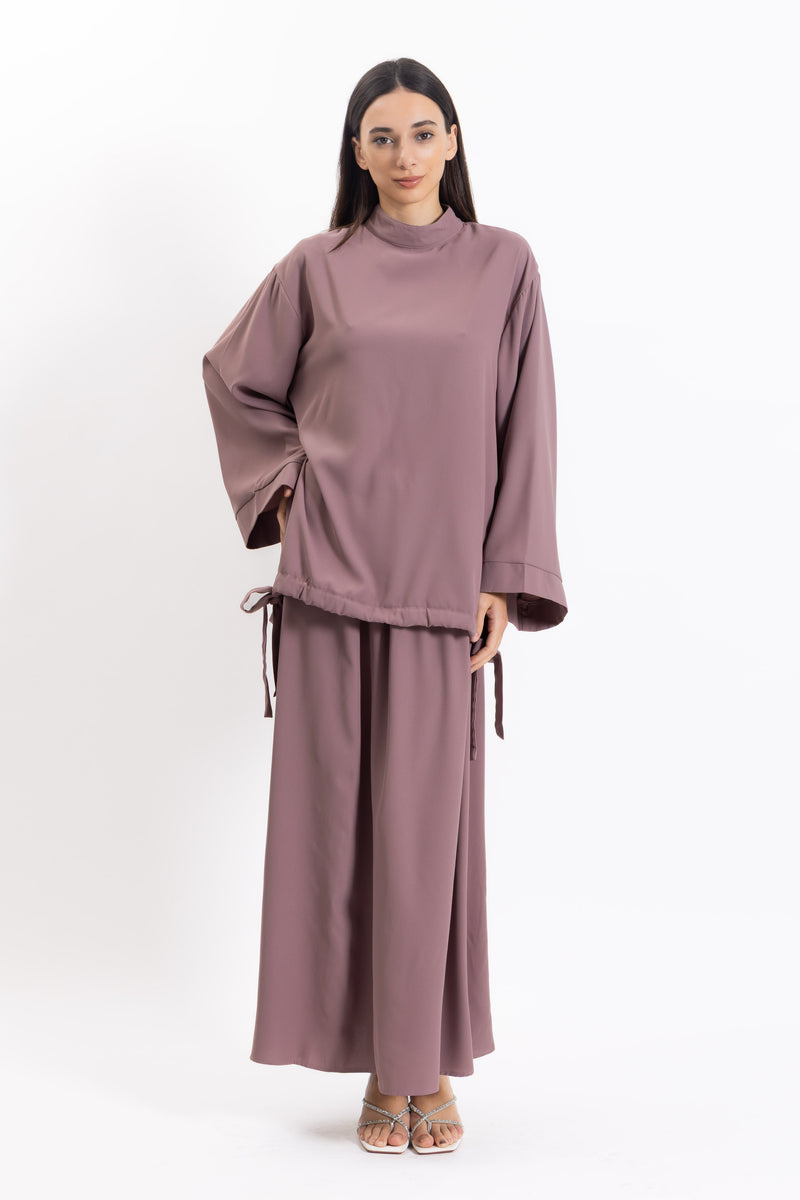 DETAILED MAXI SKIRT SET