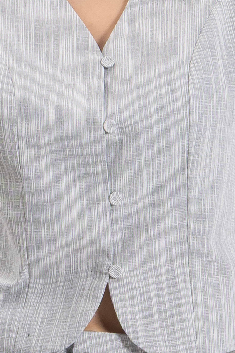 TEXTURED WAISTCOAT SET