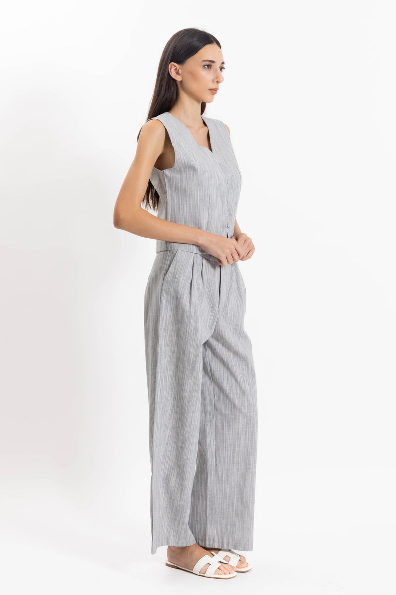 TEXTURED WAISTCOAT SET