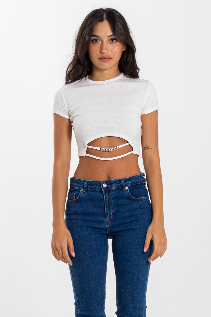 DETAILED CROP TOP