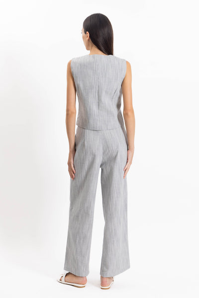 TEXTURED WAISTCOAT SET