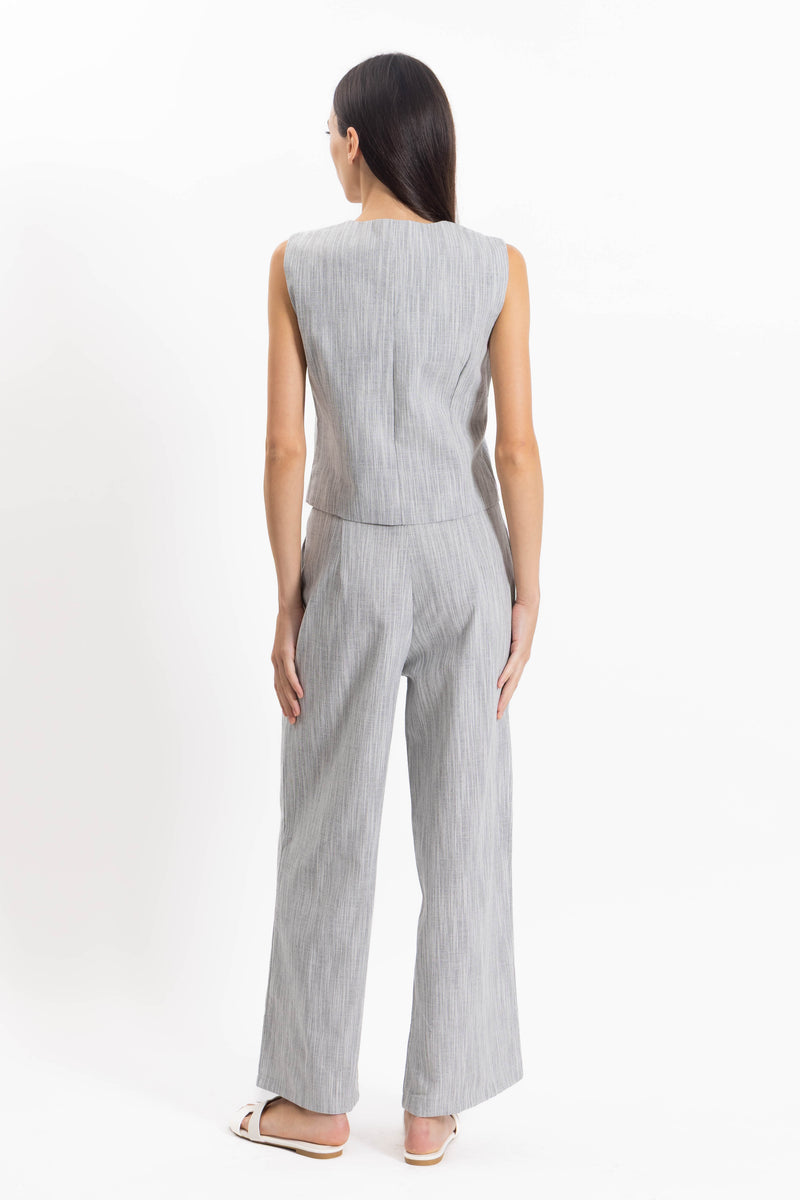 TEXTURED WAISTCOAT SET