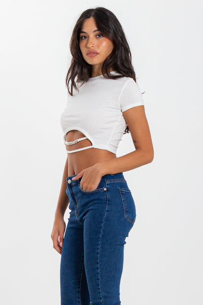 DETAILED CROP TOP