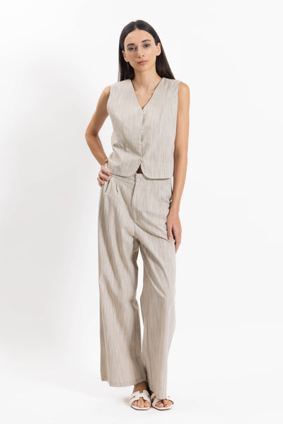 TEXTURED WAISTCOAT SET