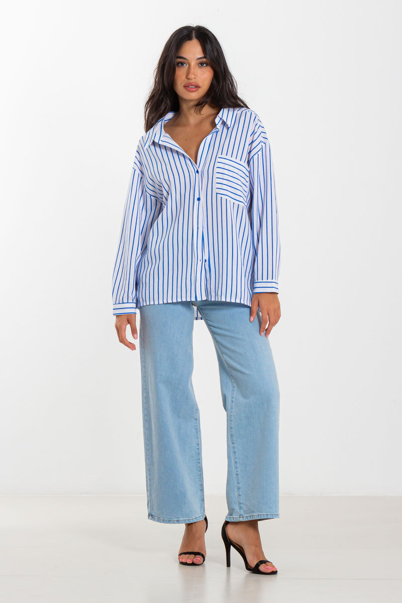 STRIPED OVERSIZED SHIRT