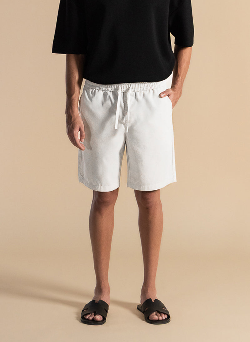 LINEN BLEND COMFORT SHORTS