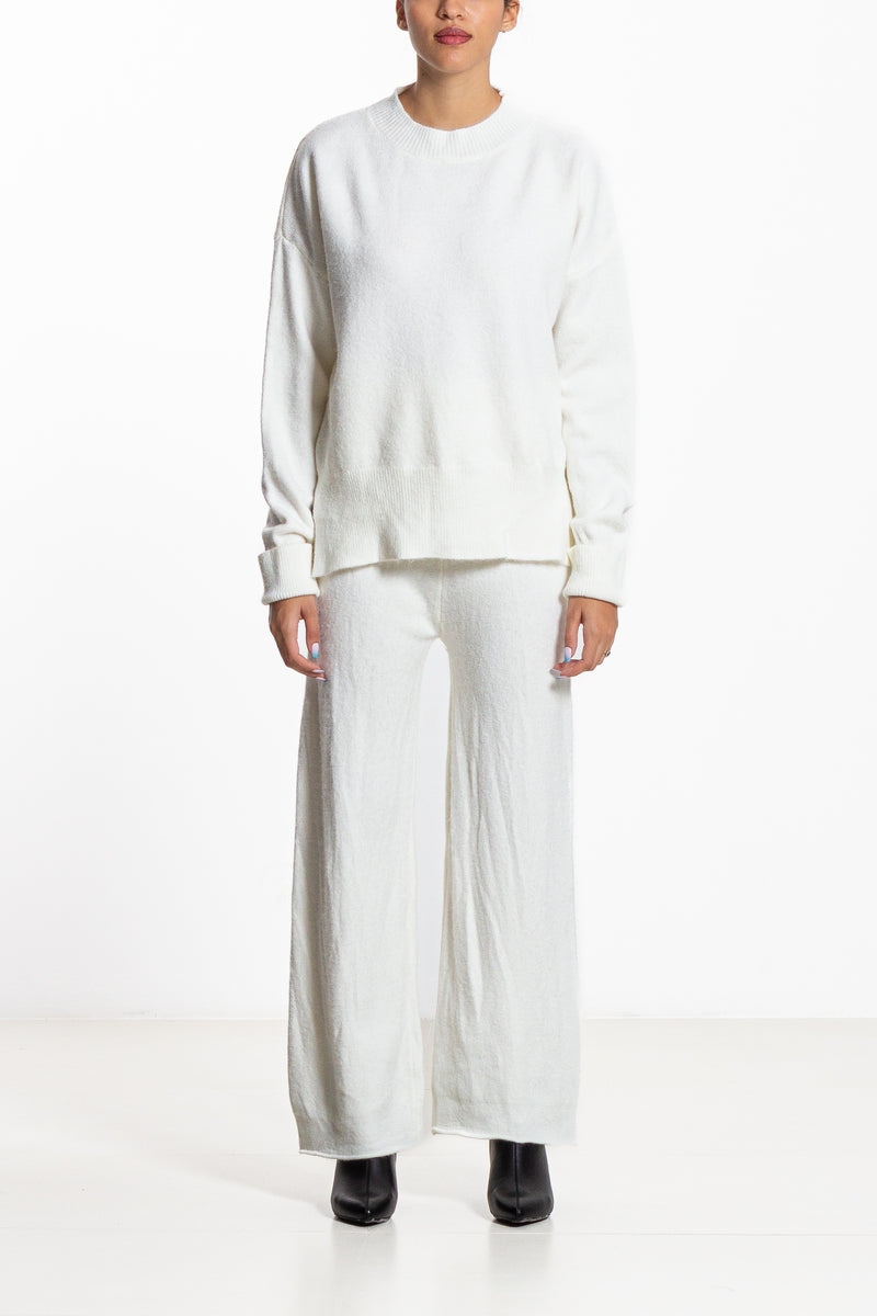 KNIT SWEATER WITH TROUSER SET