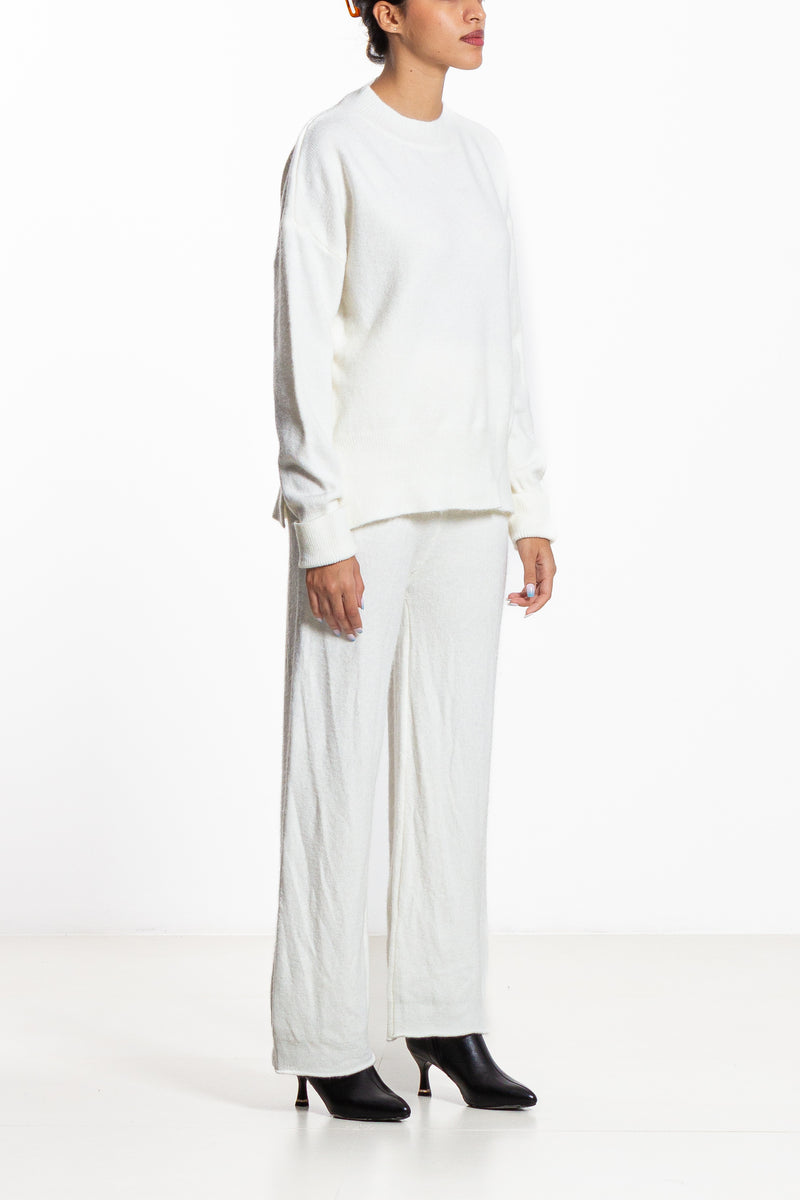 KNIT SWEATER WITH TROUSER SET