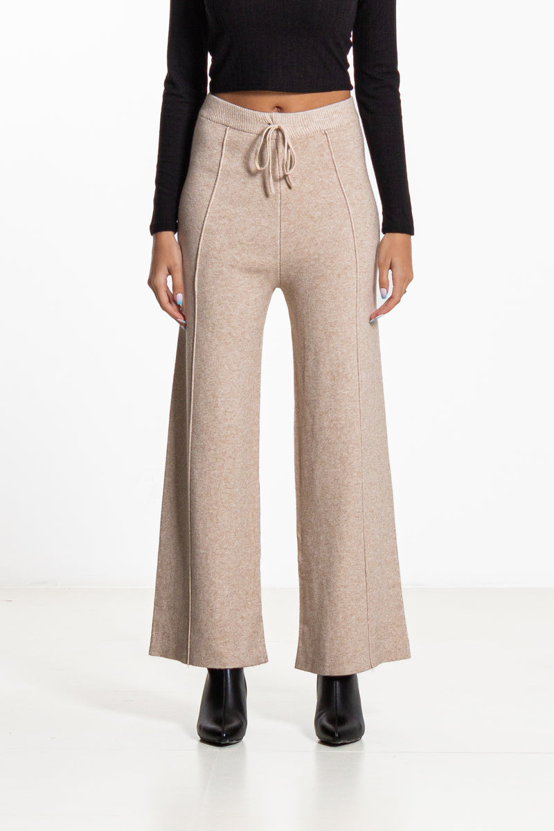 TEXTURED KNIT TROUSERS