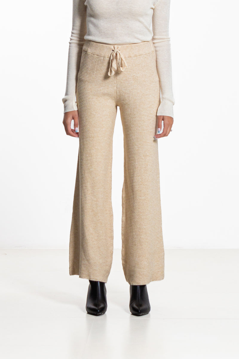 TEXTURED KNIT TROUSERS