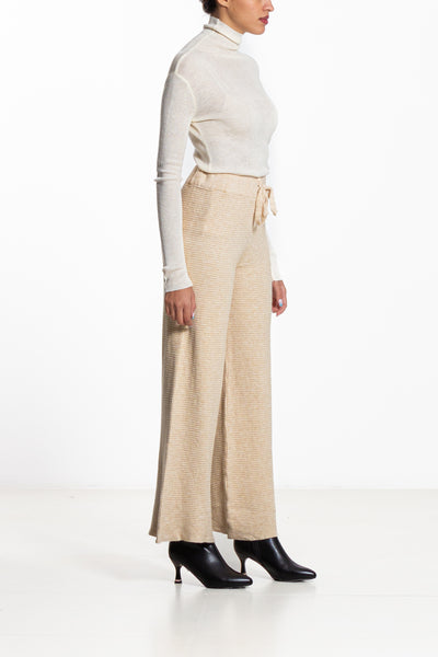 TEXTURED KNIT TROUSERS
