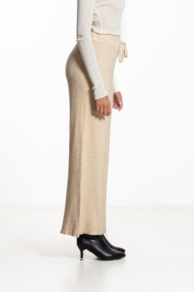 TEXTURED KNIT TROUSERS