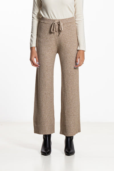 STRIPED KNIT TROUSERS