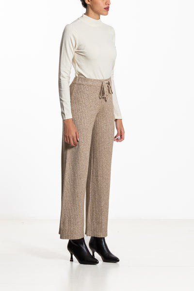 STRIPED KNIT TROUSERS