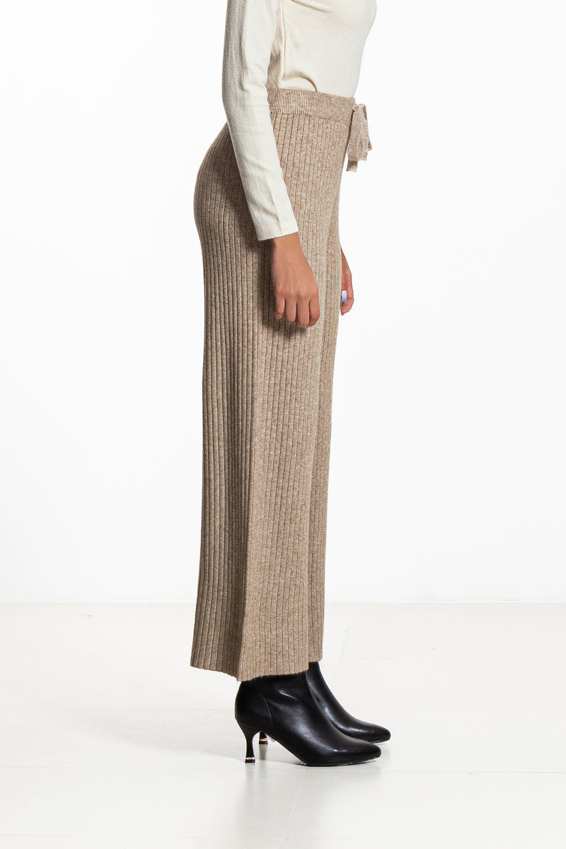 STRIPED KNIT TROUSERS