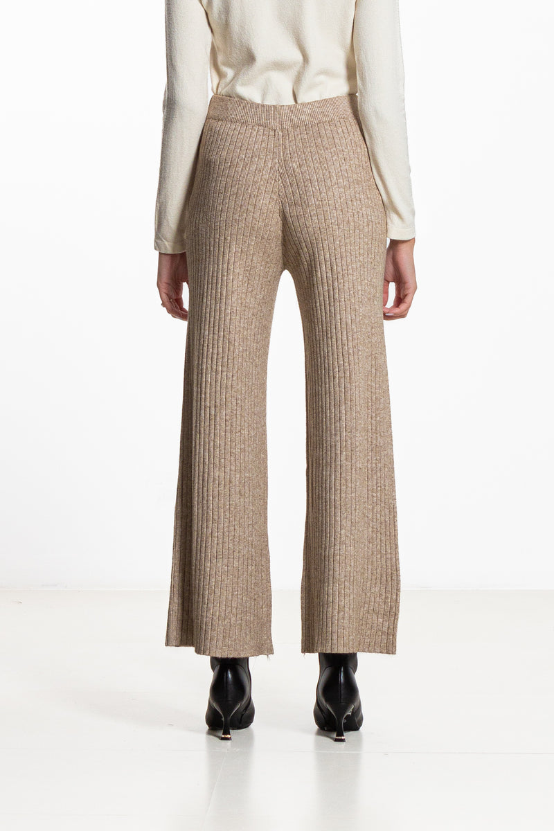 STRIPED KNIT TROUSERS