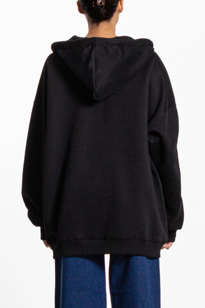 OVERSIZED HOODIE WITH ZIP