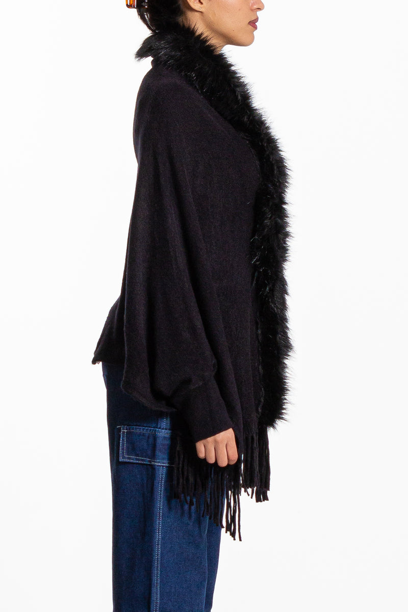 FAUX FUR SHAWL
