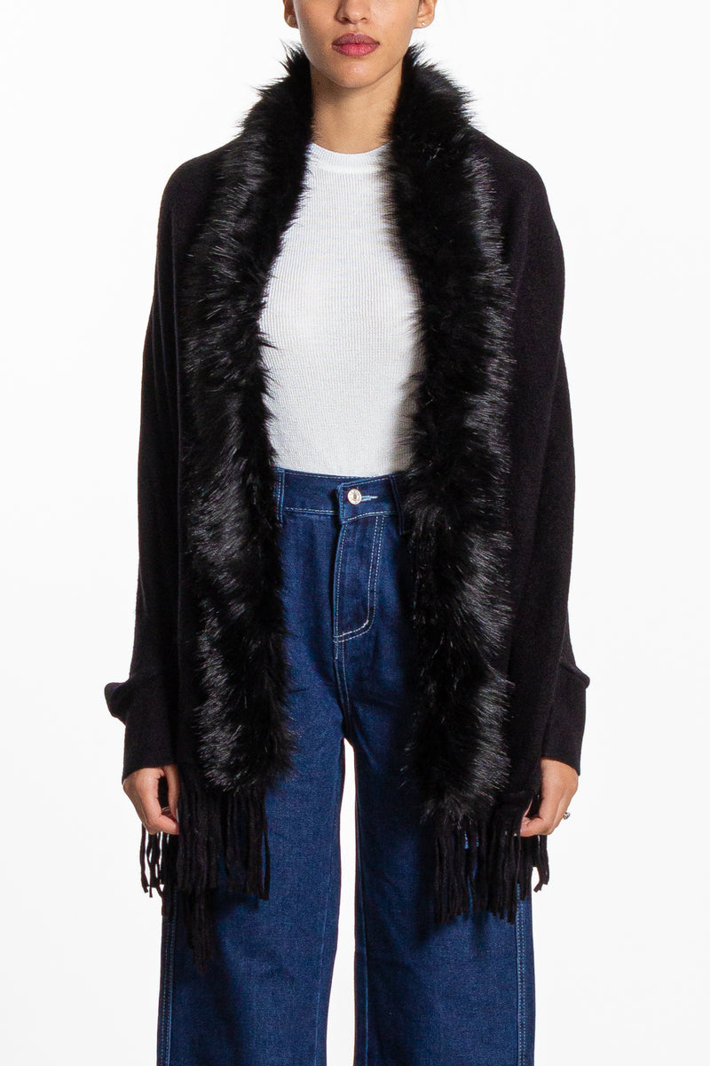 FAUX FUR SHAWL