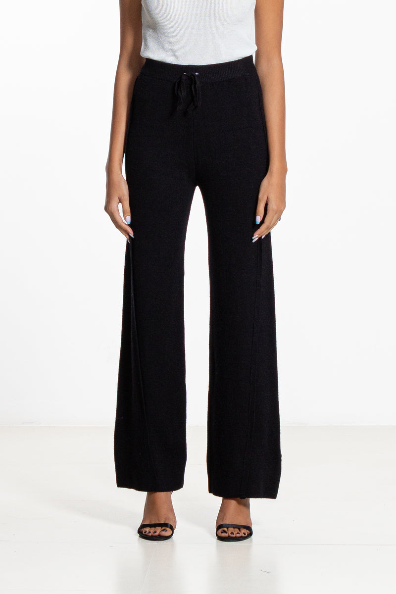 TEXTURED KNIT TROUSERS