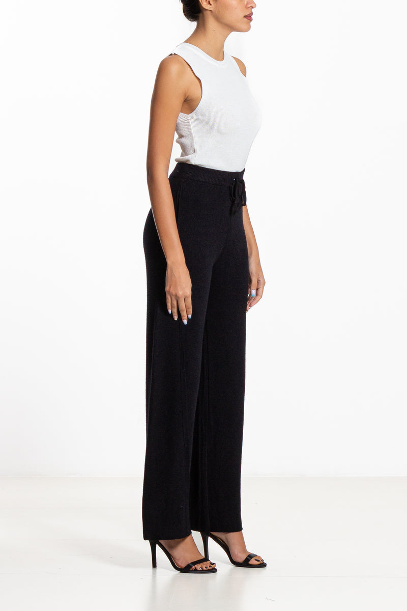 TEXTURED KNIT TROUSERS