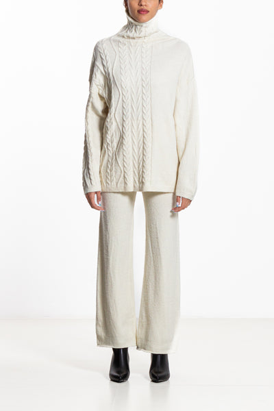 CABLE KNIT SWEATER SET